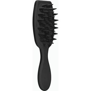 WiseGoods Premium Siliconen Haarborstel Droog & Nat Haar - Borstel Haren - Haaraccessoires - Douche Accessoires - Silicone Zwart