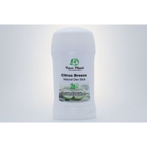 Purer Planet - Deo stick - Deodorant - Citrus breeze - Natural deo stick - Limoen - 75 gram - Natural deo stick - Fresh- Dagelijkse verzorging