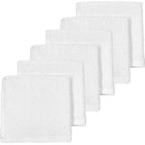 Meyco Baby Uni monddoekjes - 6-pack - badstof - white - 30x30cm