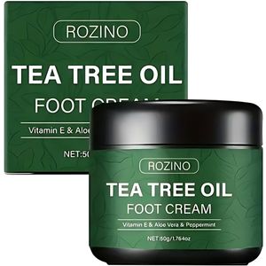 Rozino - Tea Tree Oil - Balsem - Vitamine E Aloe Vera Pepermunt - Voetcreme - Lichaamscreme - Handcreme - Cream - Hydraterendcreme