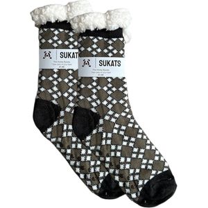 BLACK FRIDAY - Sukats® Huissokken - Homesocks - Maat 41-46 - Antislip Sokken - Fluffy Sokken - Huissokken Heren - Slofsokken - Variant 143 - Meerdere Maten en Varianten - Verwarmde Sokken