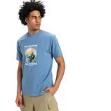 Quiksilver Feel The Outside T-shirt Met Korte Mouwen Blauw L Man