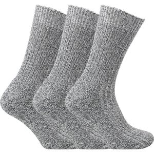 Werksokken - Zwart - 6 Paar - Zonder Knellende Boord - Verstevigde Badstof Zool