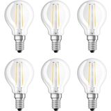 Ledvance - LED Classic P45 - Kogellamp - 4000K - 2.5W - 250 lumen - Ø45mm - 6 stuks
