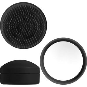 Draagbare Ontwarren Haarborstel en Spiegel Set - Retourneer Gekruld en Golvend Haar