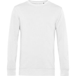 B&C Heren Organische Bemanningsleden Halsgezwets (Wit)