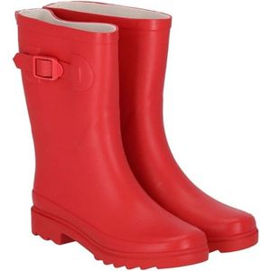 Rode damesregenlaars Rubber Rain Boots van XQ 40