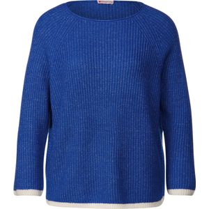 Street One - Dames sweater - fresh intense gentle blue melange - Maat 40