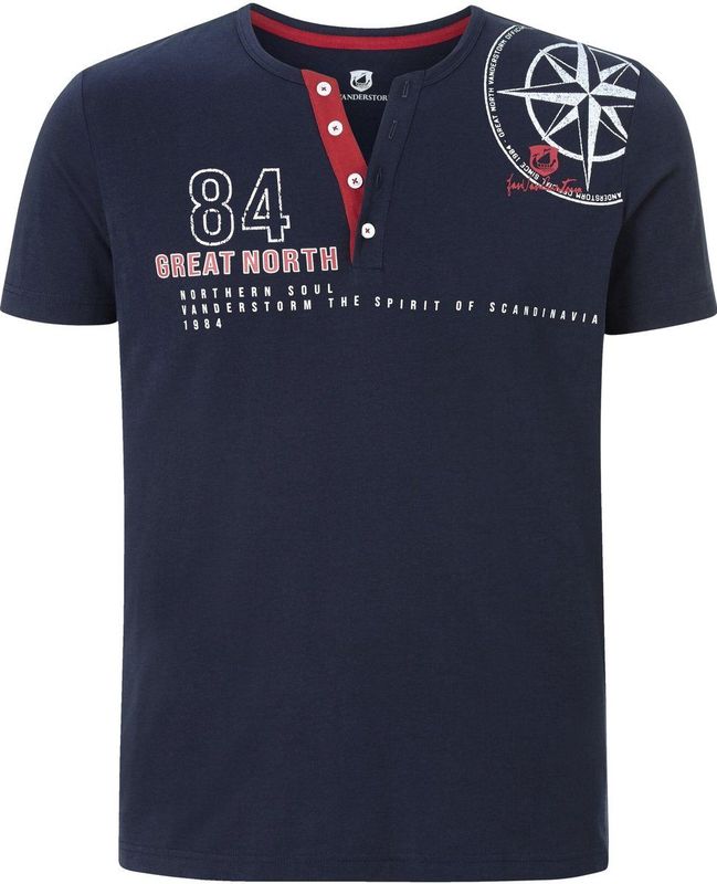 Jan Vanderstorm - LINDRAD - T-shirt - Donkerblauw