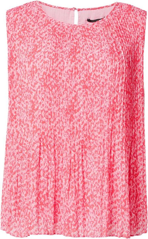 COMMA Blouse  fuchsia / rosa / framboos / wit