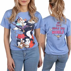 Blauw T-shirt, T-shirt met korte mouwen Aladdin DISNEY