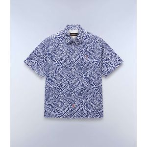 Slim fit vrijetijdsoverhemd met logostitching