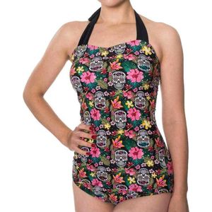 Banned Badpak -M- Rare hearts Skull Multicolours