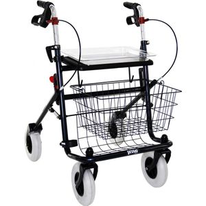 Premis Provo 2e Generatie - Rollator - Metallic Zwart - Lichtgewicht - Max. 120 kg