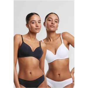 Urban Classics - Basic Padded 2-Pack - BH - Zwart/Wit
