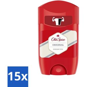 15 x Old Spice - Original - High Endurance - Deodorantstick - Langdurige Frisheid - 50 g - Antitranspirant - Old Spice Original - Deodorant 50 G