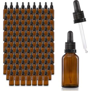 Oputec - Pipetfles - Bruin Glas - 30 ml - 143 Stuks