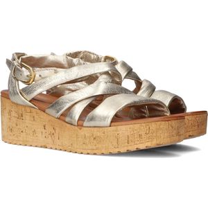 Omoda 722029 Sandalen - Met Sleehak - Dames - Goud - Maat 41