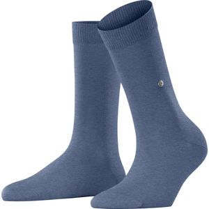 Burlington Lady one-size Organisch Katoen sokken dames blauw - Maat 36-41