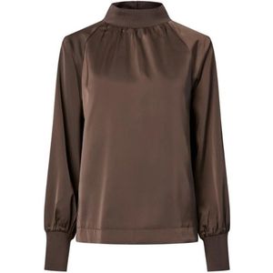 Y.A.S. Pelana LS Top Chocolate Brown