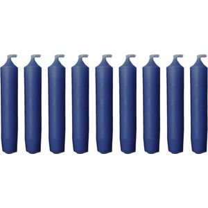 Cactula korte dinerkaarsen - 9 stuks - Whale Blue- 2,1 x 12 cm - Brandtijd 5 uur