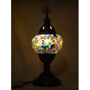 Oosterse mozaïek tafellamp (Turkse lamp)  ø 13 cm