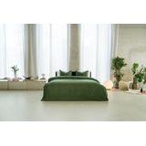 Kayori - Saya - Dekbedovertrek - Donkergroen - Lits-jumeaux 240x200/220 + 2 Slopen