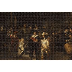 Fotofabriek puzzel nachtwacht | Puzzel Rembrandt | Puzzel 1500 stukjes | Puzzel volwassenen (liggend)