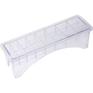 Limiet Kam Opbergdoos Tondeuse Positionering Remklauw Kam Organizer Case Clipper Guard Box voor Tondeuse Gids Bevestiging(8 slots)