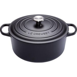 Le Creuset - Braadpan Signature - Mat Zwart - Gietijzer - Ø 20 cm
