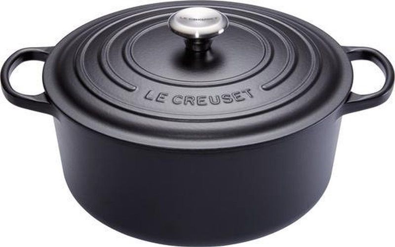 Le Creuset - Braadpan Signature - Mat Zwart - Gietijzer - Ø 20 cm