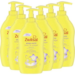 Zwitsal - Slaap Zacht - Bad & Wasgel - Lavendel - 6 x 400ml - Voordeelverpakking