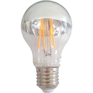 E27 LED Filament lamp 7W A60 Zilver reflectie - Warm wit licht - Overig - Zilver - Wit Chaud 2300K - 3500K - Argent - SILUMEN
