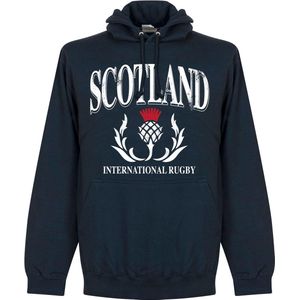 Schotland Rugby Hooded Sweater - Navy - Kinderen - 152
