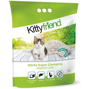 Kitty Friend Kattenbakvulling Vegetal White Super Clumping Litter 5 liter