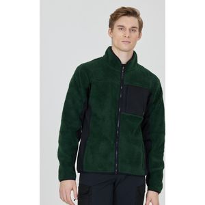 Whistler - Bear - Fleece-jas - Donkergroen - Met Hoge Stormkraag