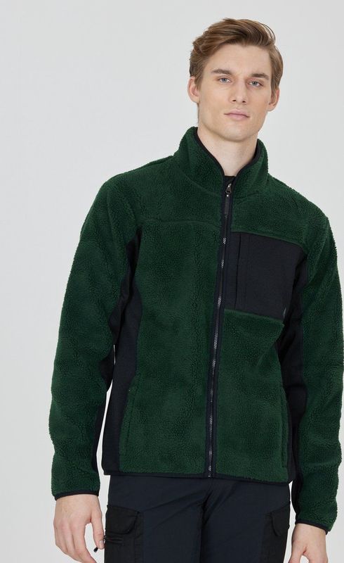 Whistler - Bear - Fleece-jas - Donkergroen - Met Hoge Stormkraag