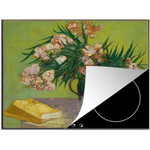 KitchenYeah® Inductie beschermer 60x52 cm - Oleanders - Vincent van Gogh - Kookplaataccessoires - Afdekplaat voor kookplaat - Inductiebeschermer - Inductiemat - Inductieplaat mat