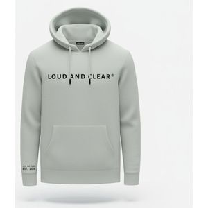 LOUD AND CLEAR® - Hoodie - Trui - Mint Groen - Heren - Dames - Capuchon - Maat XS