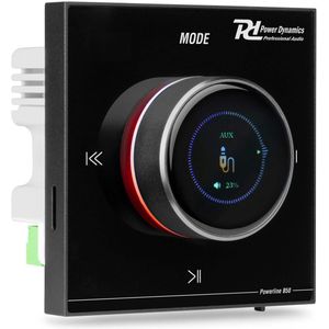 Power Dynamics - Powerline B50B - Inbouwversterker - Zwart - 2x 25W - Met Touchscreen en Bluetooth