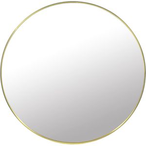 Ronde spiegel - badkamerspiegel - ø 70 cm - goud