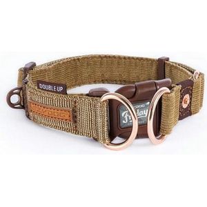 EzyDog Double Up Honden Halsband Dubbele Ring - Accessoires - XL - Corduroy