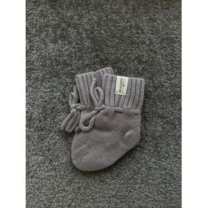 Adalletti Merino wol booties Naturel | Merino slofjes | Merino sokken | baby | baby slofjes