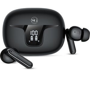 Smartgoodz Bluetooth Oorpdopjes - Geschikt voor Apple & Android - Draadloze oordoppen - In Ear Koptelefoon - Headset - zwart