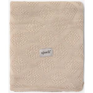 Sjoeli - Baby Deken Wieg - Bamboo - 80x100 - Beige - 100% Bamboe