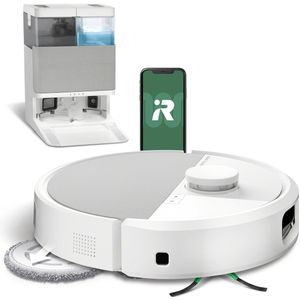 iRobot Roomba® Plus 505 Combo Robot + Autowash™ Dock - Robotstofzuiger met Dweilfunctie - Wit - N1852