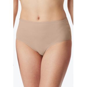SCHIESSER 95/5 slip (2-pack) - dames midi organisch katoen zwart/beige