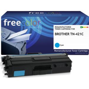 freecolor Toner vervangt Brother TN421C Compatibel Cyaan 1800 bladzijden TN421C-FRC