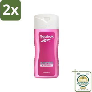 Reebok - Inspire Your Mind - Douchegel - 400 ml - Voordeelverpakking - 2 stuks - Verfrissend - Lavendel