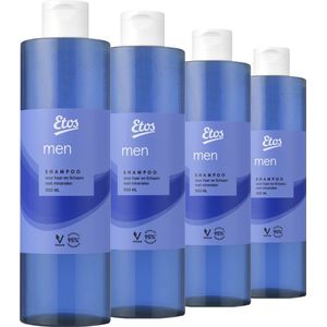 Etos Shampoo voordeelverpakking - Men - Vegan - 4x500 ml